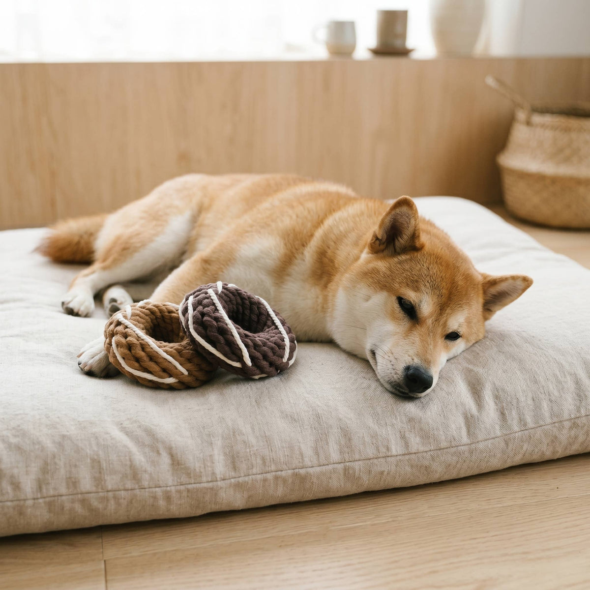 Silver Donut Rope Toy