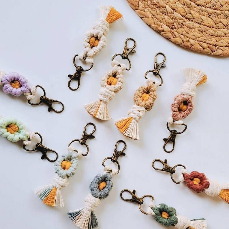 Desert Bloom Flower Keychain