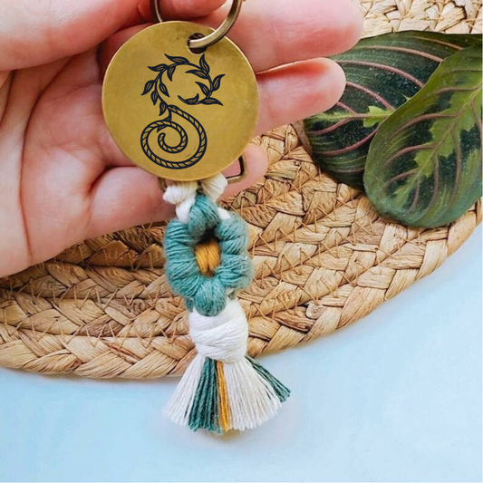 Desert Bloom Flower Keychain