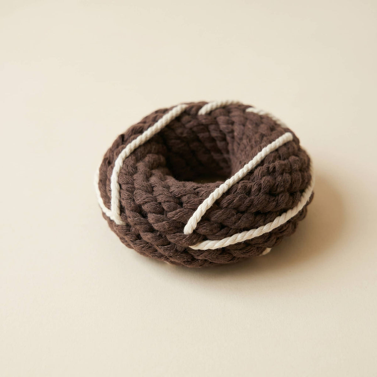 Silver Donut Rope Toy