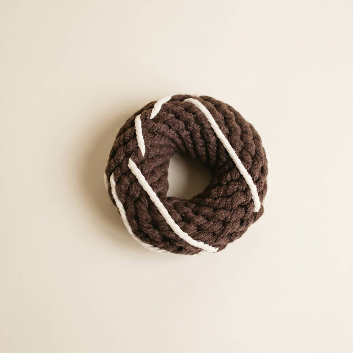 Silver Donut Rope Toy