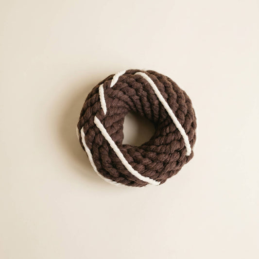 Silver Donut Rope Toy
