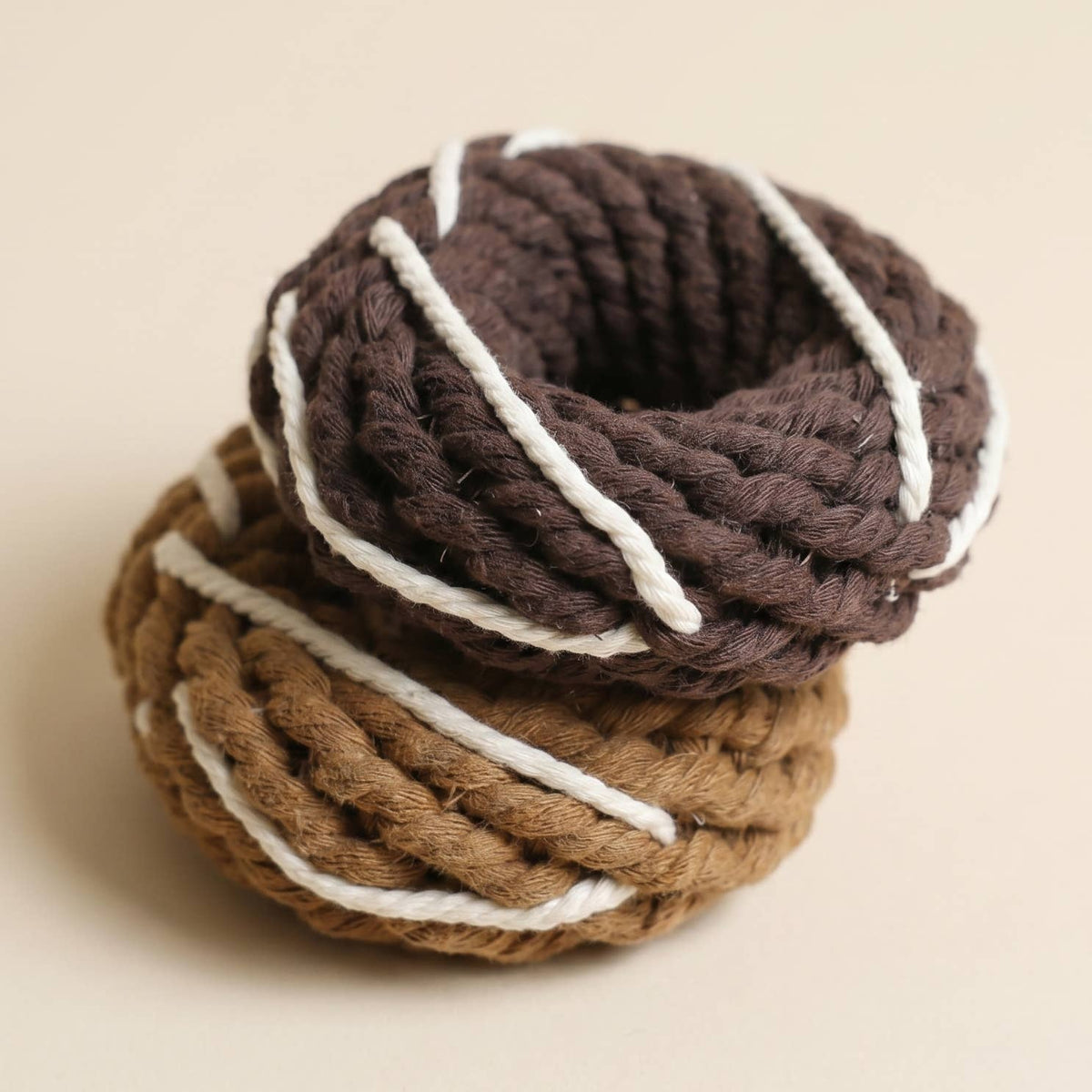 Silver Donut Rope Toy